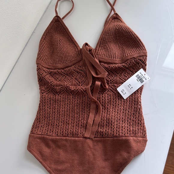 Abercrombie & Fitch Tops - NWT Abercrombie & Fitch Crochet Bodysuit - Size Small
